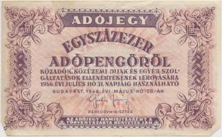 1946. 10.000AP + 100.000AP + 500.000AP + 1.000.000AP (2xklf papír) T:III