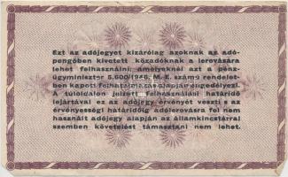 1946. 10.000AP + 100.000AP + 500.000AP + 1.000.000AP (2xklf papír) T:III