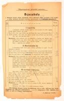 1884 Díjszabály a Budapest főváros Duna oldalán fekvő kültelkén városi bérlőnek fizetendő legelő- és marhatartási díjakról