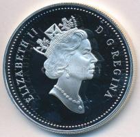 Kanada 1993. 1$ Ag "Stanley-kupa jégkorong" eredeti dísztokban tanúsítvánnyal T:PP 
Canad...