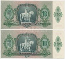 1936. 10P (2x) sorszámkövetők T:II,II-