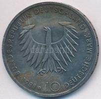 NSZK 1988D 10M Ag "Arthur Schopenhauer" T:2 erős patina 
FRG 1988D 10 Mark Ag "Arthu...