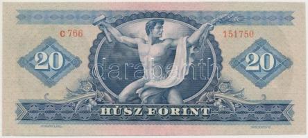 1969. 20Ft gyári papírránc T:II szép papír