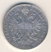 Ausztria/magyar verdejel 1866E Vereinstaler 1 1/2G Ag T:3 fül eltávolítva