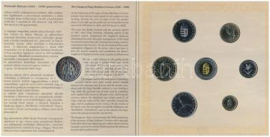 2008. 1Ft-100Ft 7klf db + Mátyás denár Ag fantáziaverete "Reneszánsz emlékév" dísztokos sz...