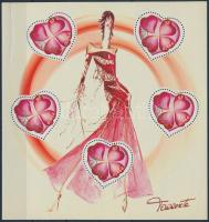 Greeting stamps: Valentine's Day minisheet, Üdvözlő bélyeg: Valentin nap kisív