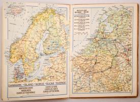 MALÉV zsebatlasz, több nyelven, betűrendes mutatóval, 40p