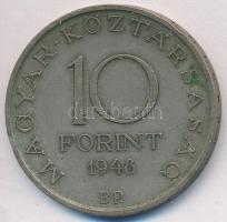 1948. 10Ft Ag "Széchenyi" T:2- kis ph., patina