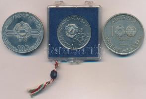 1980. 100Ft "Szovjet-magyar közös űrrepülés" eredeti polmbált MNB tokban + 1982. 100Ft &qu...