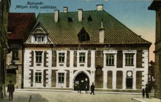 Kolozsvár, Cluj; Mátáys király szülőháza / birth house of Matthias Corvinus &#039;1940 Kolozsvár visszatért&#039; So. Stpl