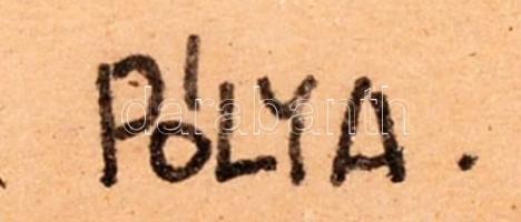 Pólya jelzéssel: Libatömés után (na, te mire emlékszel?), vegyes technika, papír, paszpartuban, üveg...