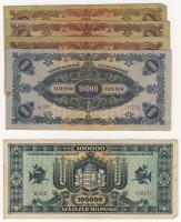 Kis tétel bankjegy pengő-infla 21db T:II,III/III,IV