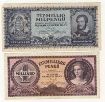 Kis tétel bankjegy pengő-infla 21db T:II,III/III,IV