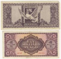 Kis tétel bankjegy pengő-infla 21db T:II,III/III,IV