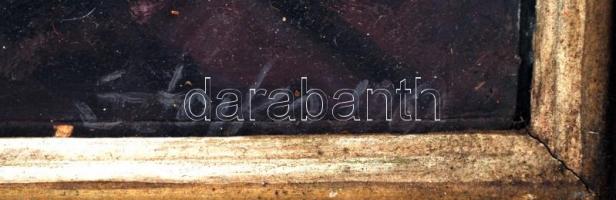 Sztojka László (1910-1971): Zivatar után, olaj, fa, keretben, jelzett, 59×48,5 cm