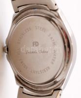 Francis Delon quartz óra újszerű állapotban, jól működik, naptáros. Díszdobozban / New quartz watch