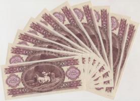 1993. 100Ft (10x) sorszámkövetők T:I,I-