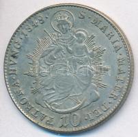 1848B 10kr Ag "V. Ferdinánd" T:2 juszt