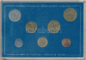 Finnország 1974. 1p-5M (7xklf) forgalmi sor tokban T:2
Finland 1974. 1 Penni - 5 Markkaa (7xdiff) c...