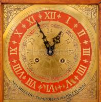 cca 1930 Hermle több funkciós falióra, működik, félütős, öröknaptárral, kulccsal, kallantyú hibával,...