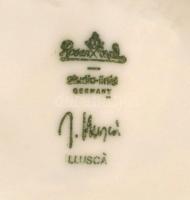 Rosenthal Llusca váza, matricás, jelzett, hibátlan, m:24 cm