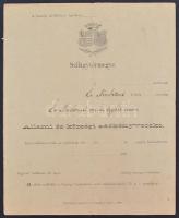 1891 Érmindszent (Szilágy vármegye), Állami és községi adókönyvecske az érmindszenti római katolikus egyház részére