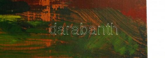 MCP jelzéssel: Vitorlás a tavon. Olaj, falemez, 36×60 cm