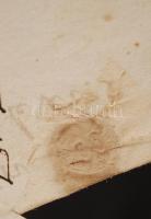 1688 Deményháza, marosszéki bírák által kiállított magyar nyelvű oklevél örökség tárgyában, rányomot...