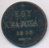 1848. 1kr Cu T:2-,3