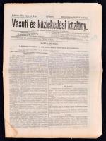 1912 Vasuti és Közlekedési közlöny, 60.szám, pp.:16, 37x27cm