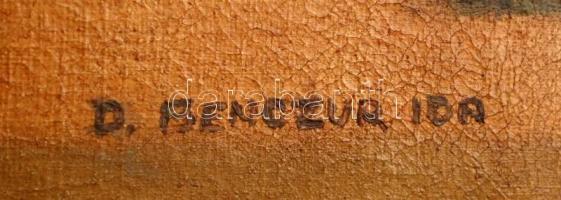 Benczúr Ida (1876-1970): Virágcsendélet. Olaj, vászon, jelzett, 67×55 cm