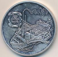 1994. 500Ft Ag "Régi dunai hajók - Carolina" T:BU patina, ujjlenyomat
Adamo EM134