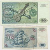 NSZK 1980. 10M + 20M T:III
FRG 1980. 10 Mark + 20 Mark C:F