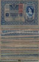 Ausztria 1902. 1000K (62x)! piros "Deutschösterreich" fny-sal T:III/IV néhány IV