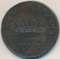 Olasz Államok / Napóleon Királysága 1809M 1S Cu "Napóleon" T:2- ph.
Italian States / King...