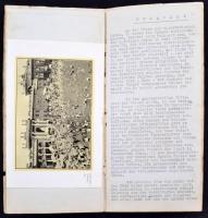 1933 Budapest the queen of the Danube, Szent István ünnepség sorozat reklámkiadványa nyomtatás előtt...