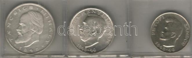 1948. "Szabadságharc" sor 5Ft,10Ft20Ft Ag T:1,2