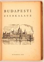 Ágics István, Halász Zoltán, Koós Tamás: Budapesti Zsebkalauz. Budapest 1959. K.D.V. Kiadói félbőrkötésben.