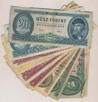 30db-os vegyes magyar forint bankjegy tétel T:vegyes