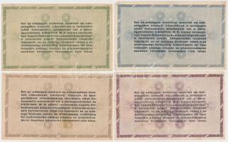 1946. 10db-os vegyes magyar adópengő bankjegy tétel, közte fordított címeres is T:vegyes