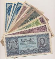 30db-os vegyes magyar pengő és adópengő bankjegy tétel T:vegyes