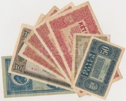 14db-os vegyes magyar korona bankjegy tétel T:vegyes