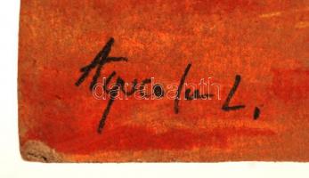 Olvashatatlan jelzéssel: Csendélet. Pasztell, karton, 30×37 cm