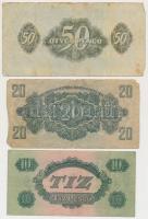 1944. 1P-100P (10x) "A Vörös Hadsereg Parancsnoksága" T:vegyes