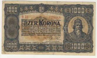 1923. 1000K "Magyar Pénzjegynyomda.." T:II/III