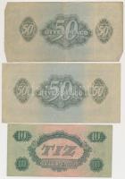 1944. 1P-100P (10x) "A Vörös Hadsereg Parancsnoksága" T:vegyes
