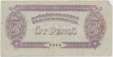 1944. 1P-100P (10x) "A Vörös Hadsereg Parancsnoksága" T:vegyes