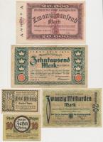 Németország / Weimari Köztársaság 1920-1923. 10db klf szükségpénz T:vegyes Germany / Weimar Republic 1920-1923. 10pcs of diff necessity notes C:mixed