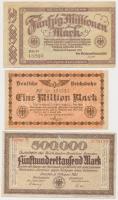 Németország / Weimari Köztársaság 1923. 10db klf &quot;Birodalmi Vasút&quot; bankjegy T:vegyes Germany / Weimar Republic 1923. 10pcs of diff &quot;Deutsche Reichsbahn&quot; banknotes C:mixed