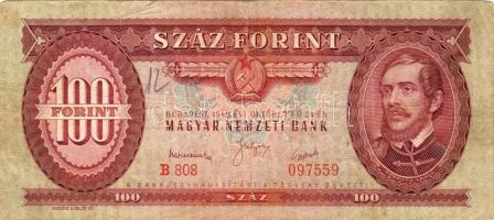 100Ft 1949,1957,1960,1962 (4x) T:II,II/III,III összesen 7db